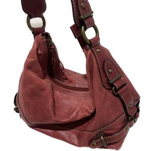 Fossil purse bag dusty red